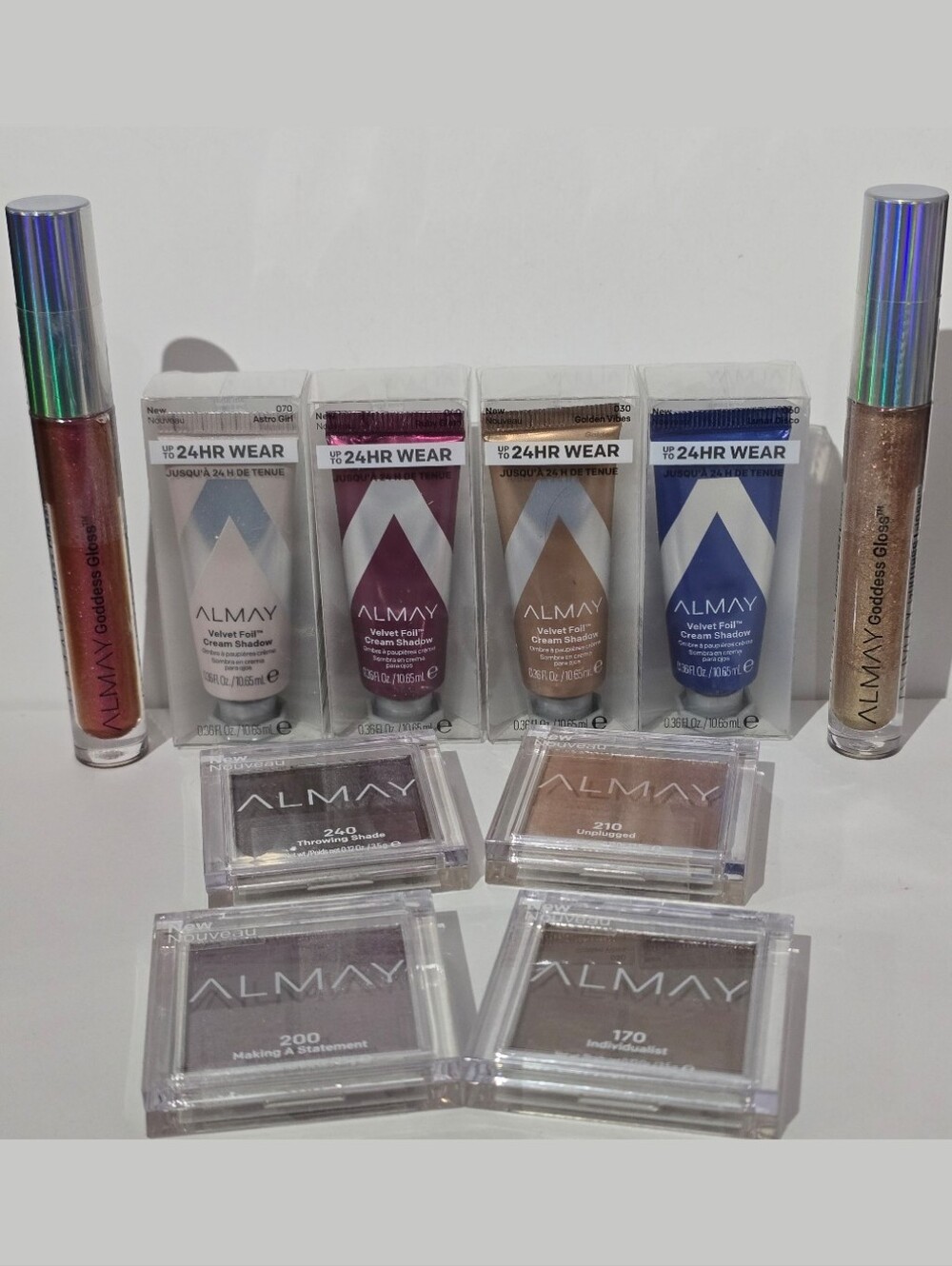 Almay Eye Shadow & Goddess Gloss In Multiple Colors Lot - New/Sealed